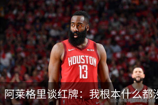 阿莱格里谈红牌：我根本什么都没做，下次我会待在教练席一动不动